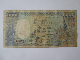 Equatorial Guinea 1000 Francs 1985 Banknote,see Pictures - Equatorial Guinea