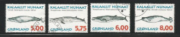 Greenland Scott # 319 - 322 Used  Complete Whales.......................................w66 - Oblitérés