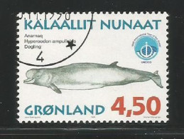 Greenland Scott # 332 Used   Whales.......................................w66 - Oblitérés