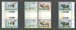 Malawi, 1989 (#533-36j), African Development Bank, Cows, Vacas, Kühe, Mucche, Vaches, Fauna, Animals, Telecommunication - Koeien