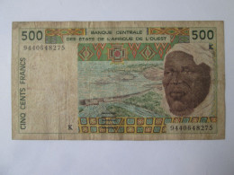 Senegal 500 Francs 1995 Banknote,see Pictures - Senegal