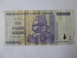 Zimbabwe 10 Billion Dollars 2008 Banknote,see Pictures - Zimbabwe