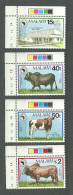 Malawi, 1989 (#533-36c), African Development Bank, Cows, Vacas, Kühe, Mucche, Vaches, Fauna, Animals, Telecommunication - Koeien