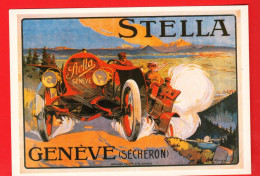 ZWS-25 Oldtimer Stella Des Ateliers Sécheron à Genève. Edouard Eltzingre 1909, Collection Affiche. NC  - Taxis & Huurvoertuigen