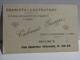 Negozio CARLOMUSTO GIUSEPPE Ebanista Lustratore. Roma - Via Quirino Visconti. Strumenti A Corda. - Magasins