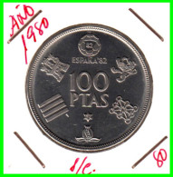 ESPAÑA  ( EUROPA ) -  MONEDA DE 100 Ptas. JUAN CARLOS I REY (  NIKEL  ). DEL AÑO 1980 * 80 *( S/C NUEVA NO CIRCULADA ) - 100 Peseta