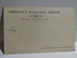Pensione E Ristorante MARONI Roma - Piazza In Lucina - Restaurantes
