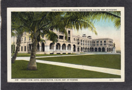 Colon,Panama-Hotel Washington Front View 1940 - Antique Postcard - Panama