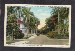 Ancon,Canal Zone-Entrance To Ancon Hospital 1938 - Antique Postcard - Panama
