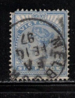 VICTORIA Scott # 164 Used - Queen Victoria - Partial Melbourne CDS - Used Stamps