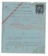 PARIS 47  50c Chaplain Carte Lettre Pneumatique VALABLE TOUT PARIS Yv 2530 Ob 6 11 1885 Dest Bourse - Rohrpost