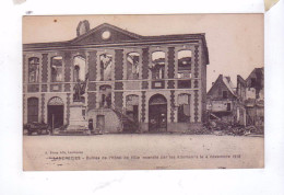 59 LANDRECIES   Guerre Mondiale 1914 Ruines De L'hotel De Ville - Landrecies