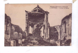 59 LOUVROIL   Guerre Mondiale 1914 Ruines Interieur De L'Eglise - Louvroil