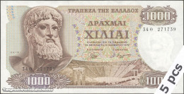 DWN - GREECE P.198b - 1000 1.000 Drachmes 1970 VG/F - Various Prefixes - DEALERS LOT X 5 - Grèce