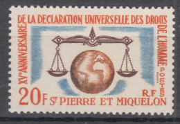 St. Pierre & Miquelon 1963 Mi#405 Mint Hinged - Ungebraucht