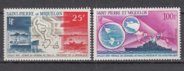 St. Pierre & Miquelon 1967 Mi#418-419 Mint Hinged - Unused Stamps