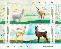 ARGENTINA 2015 Mi BL 149 FAUNA LAMAS MINT MINIATURE SHEET ** - Blokken & Velletjes