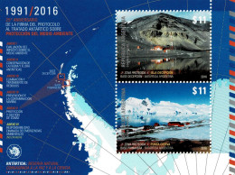 ARGENTINA 2016 Mi BL 157 25th ANNIVERSARY OF THE ANTARCTIC TREATY MINT MINIATURE SHEET ** - Blokken & Velletjes