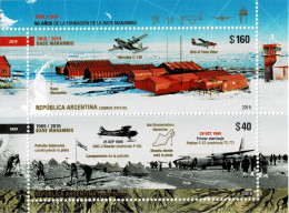 ARGENTINA 2019 Mi BL 166 50th ANNIVERSARY OF THE ANTARCTIC MARAMBIO BASE MINT MINIATURE SHEET ** - Programmes Scientifiques