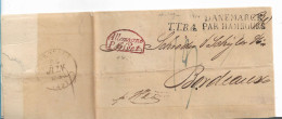 DK-V017 / Ex Copenhagen 1834 Via Hamburg Nach Bordeaux - ...-1851 Prephilately