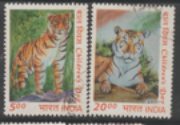 2011 USED STAMP FROM INDIA ON CHILDREN'S DAY/Winner Of The Children's Design On "SAVE THE TIGER) - Gebraucht