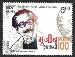 India 2020 Sheikh Mujibur Rahman, Bangladesh Poet,Former Bangladesh Prime Minister, Mujib Year Rs5 Used (**) Inde Indien - Oblitérés