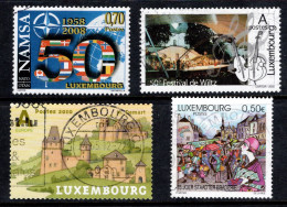 2002 -2010 Luxembourg Four Commemoratives Used - Oblitérés