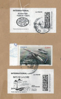 Bourgogne Franche-Compte Schnecken Helix Asperga - Loire Schloss - Chasseur Dewoitine Jagdflugzeug Allonge - Druckbare Briefmarken (Montimbrenligne)