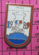 818B  Pin's Pins / Beau Et Rare / SPORTS / AMICALE DES NATIONAUX DE PETANQUE 1989 - Boule/Pétanque