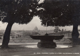 CARTOLINA  ROMA,LAZIO-PANORAMA E CUPOLA E DI S.PIETRO DALL'ACCADEMIA DI FRANCIA,MEMORIA,BELLA ITALIA,NON VIAGGIATA - Mehransichten, Panoramakarten