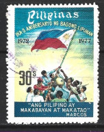 PHILIPPINES. N°1050 Oblitéré De 1977. Drapeau. - Timbres