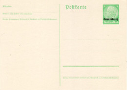 LUXEMBOURG GERMAN OCCUPATION 1940 POSTCARD P 1 (*) - 1940-1944 Occupation Allemande