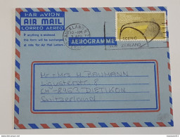 Timbre De Nouvelle-Zélande  - New Zealand Sur Aérogramme Envoyé De Auckland Vers Dietikon .. Lot120A . - Briefe U. Dokumente