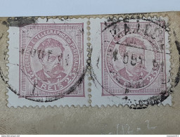 Enveloppe Avec Paire Horizontale De Timbres Du Portugal Et Cachet Vers Bordeaux .. Lot120A . - Briefe U. Dokumente