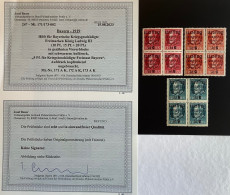 1919Kriegsgeschädigte Satz ABART KOPFST.AUFDR.Mi.171-173AK*/**BPP (Bayern WW1 1914-1918war Victims Guerre Victimes Krieg - Mint