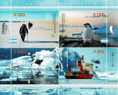 ARGENTINA 2022 Mi BL 180 ARGENTINA IN ANTARCTICA MINT MINIATURE SHEET ** - Altri & Non Classificati