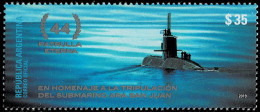 ARGENTINA 2019 Mi 3854 SUBMARINE SAN JUAN DISASTER MINT STAMP ** - Nuevos