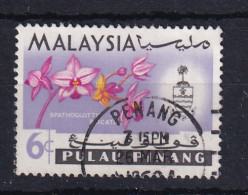 Malaya - Penang: 1965/68   Flowers   SG69    6c     Used - Penang