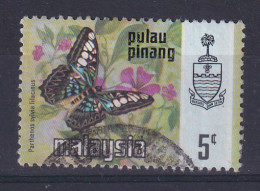 Malaya - Penang: 1971/78   Butterflies   SG77    5c   [Litho]   Used - Penang