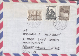 Denmark Air Mail Brotype ESKEBJERG (Sn.2) 1980 Cover Brief Lettre MOUNTAINTOP Pennsylvania United States (Cz. Slania) - Briefe U. Dokumente