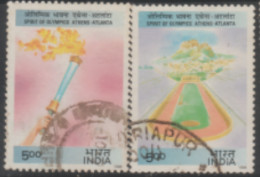 1996 USED STAMP FROM INDIA ON Olympic Games, Atlanta/Marbel Stadium Athens/Olympic Torch - Gebruikt