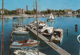 CARTOLINA  CESENATICO,CESENA,EMILIA ROMAGNA-LA DARSENA-SPIAGGIA,MARE,SOLE,ESTATE,VACANZA,BELLA ITALIA,VIAGGIATA 1971 - Cesena