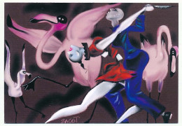 CPM 10.5 X 15  Illustrateur Fernand ZACOT "Les Peintures De Zacot - 25"  Couple Danseurs  Flamand Rose - Zacot, Fernand