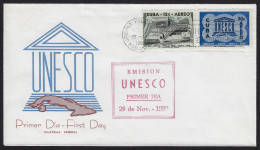 FDC CUBA 1958. UNESCO. EDIFIL 775/76. - FDC