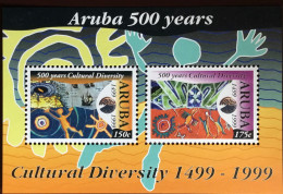 Aruba 1999 Cultural Diversity Minisheet MNH - Curaçao, Nederlandse Antillen, Aruba