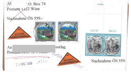 0408w: Briefvorderseite Einer Verweigerten Nachnahmesendung 1998 Mit Topfrankatur - Automatenmarken [ATM]