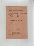 Carnet De Santé Colliard Lyon Cours Vitton Ecole Rue Tronchet 1934 - Zonder Classificatie