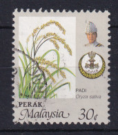 Malaya - Perak: 1986/96   Crops   SG204    30c  [Perf: 12]    Used - Perak