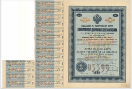 Russia  - 1889 -  100 Rubles  - 5% Loan  Nobility Bank.. - Rusia