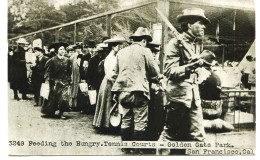 10768  U.S.A. Californie - FEEDING THE HUNGRY TENNIS COURTS - GOLDEN GATE PARK.. SAN FRANCISCO :  By Fire April 18. 1906 - San Francisco